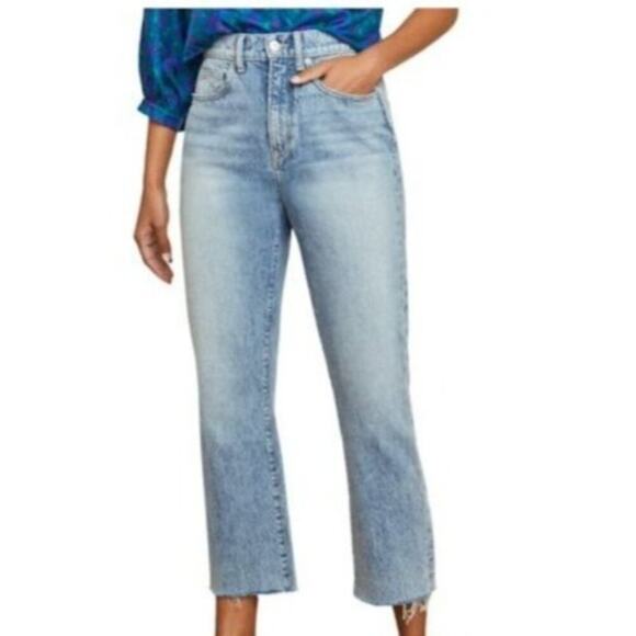 Veronica Beard Carly Kick Flare High-Rise Jeans in Pebble Stone Size 28 - Picture 7 of 9